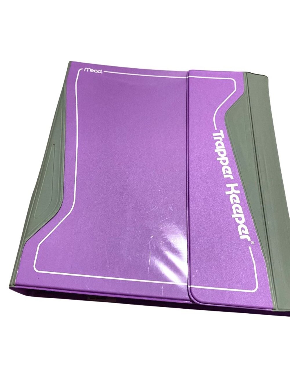 Mead Trapper Keeper Purple Binder Organizer Portfolio with Folders Retro School